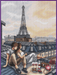 Date in Paris - PDF Cross Stitch Pattern - Wizardi