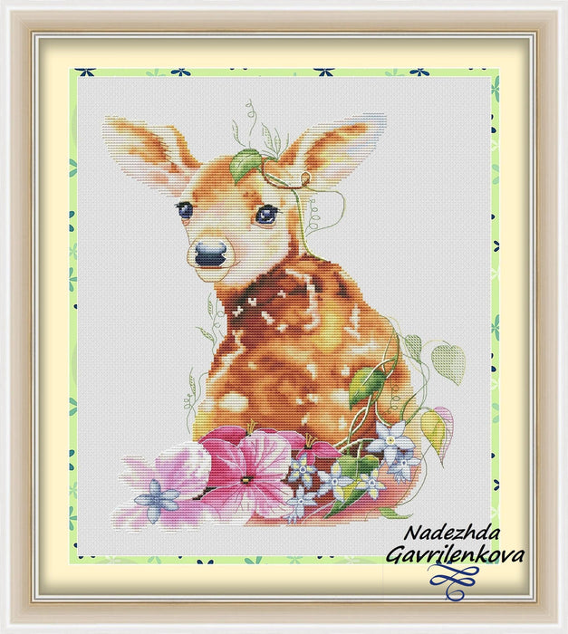 Deer - PDF Counted Cross Stitch Pattern - Wizardi