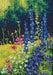 Delphinium and cosmos M626 Counted Cross Stitch Kit - Wizardi