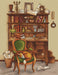 Desk with Ginger Cat. Little Kitten - PDF Cross Stitch Pattern - Wizardi