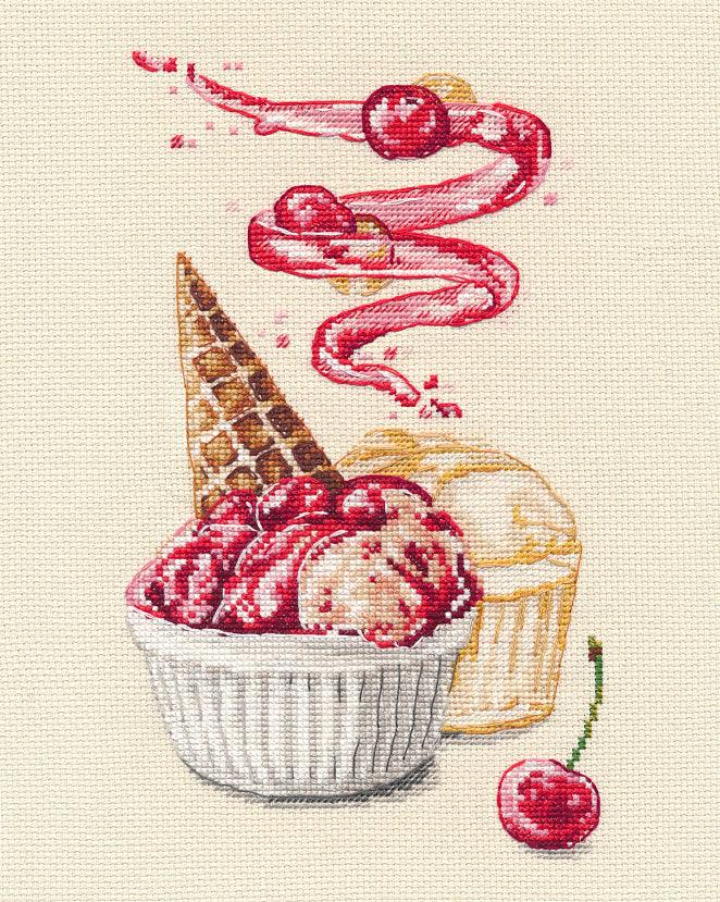 Ice Cream Cross Stitch Kit for Beginners