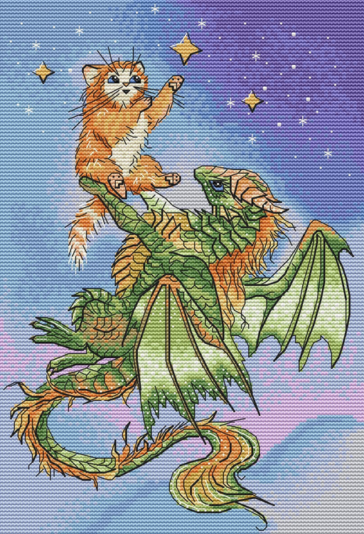 Dragon's Treasure - PDF Cross Stitch Pattern - Wizardi