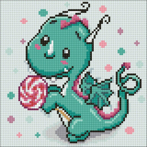 Dragon with Candy CS2471 7.9 x 7.9 inches Crafting Spark Diamond Painting Kits - Wizardi