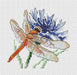 Dragonfly and Cornflower SM-619 Counted Cross Stitch Kit - Wizardi