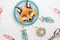 Dream Catcher - Fox SR-302 Plastic Canvas Counted Cross Stitch Kit - Wizardi