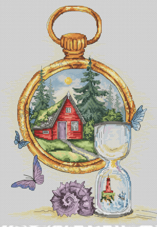 Dreams of Silence. Forest House - PDF Cross Stitch Pattern - Wizardi