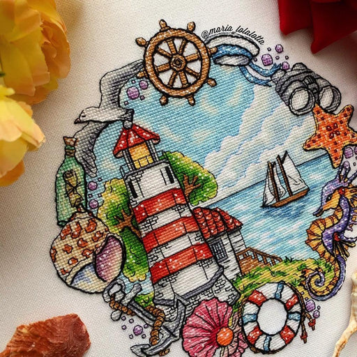 Dreams of the Sea - PDF Cross Stitch Pattern - Wizardi