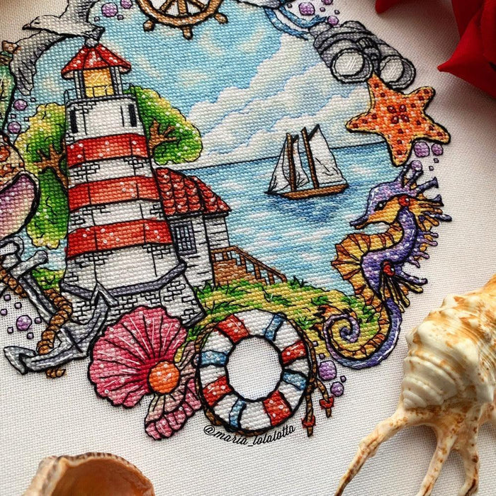 Dreams of the Sea - PDF Cross Stitch Pattern - Wizardi