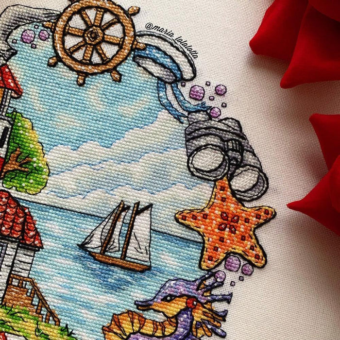 Dreams of the Sea - PDF Cross Stitch Pattern - Wizardi