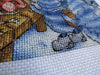 Drinking Milk with Blue Cats - PDF Cross Stitch Pattern - Wizardi