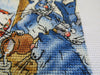 Drinking Milk with Blue Cats - PDF Cross Stitch Pattern - Wizardi