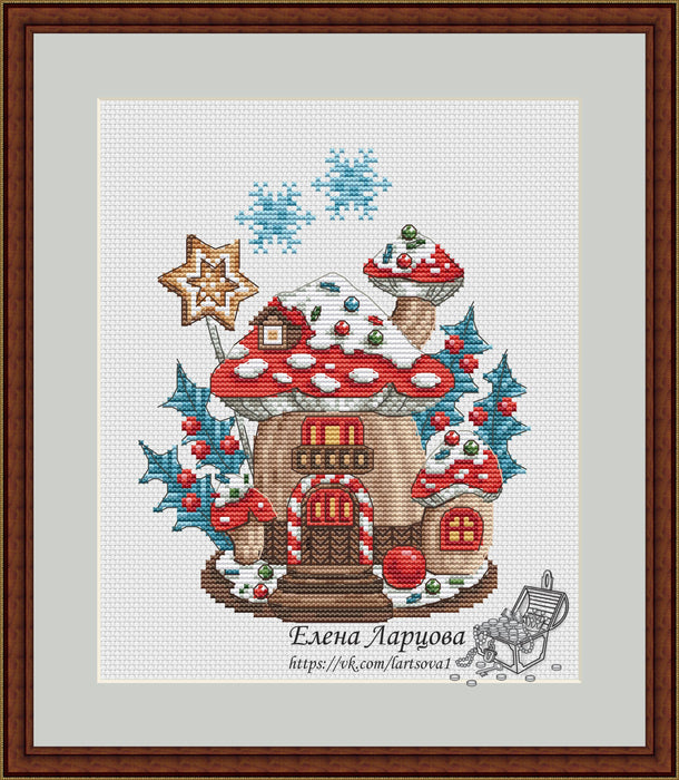 Dwarf House - PDF Cross Stitch Pattern - Wizardi