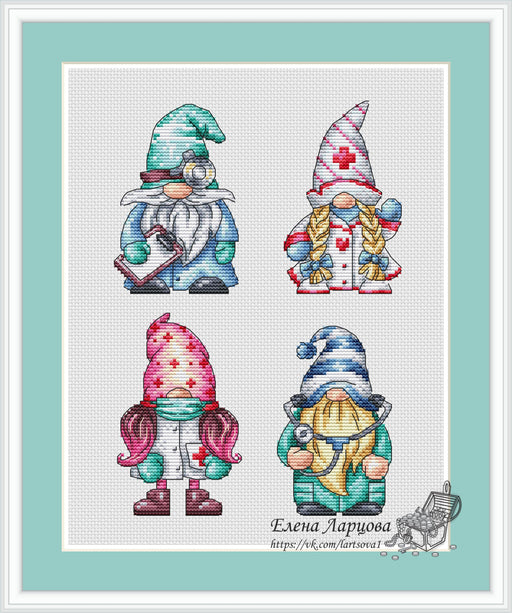 Dwarfs Doctors - PDF Cross Stitch Pattern - Wizardi
