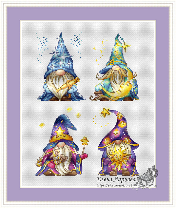 Dwarfs Wizards - PDF Cross Stitch Pattern - Wizardi