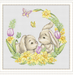 Easter Bunnies Counted Cross Stitch Pattern - Free for Subscribers - Wizardi