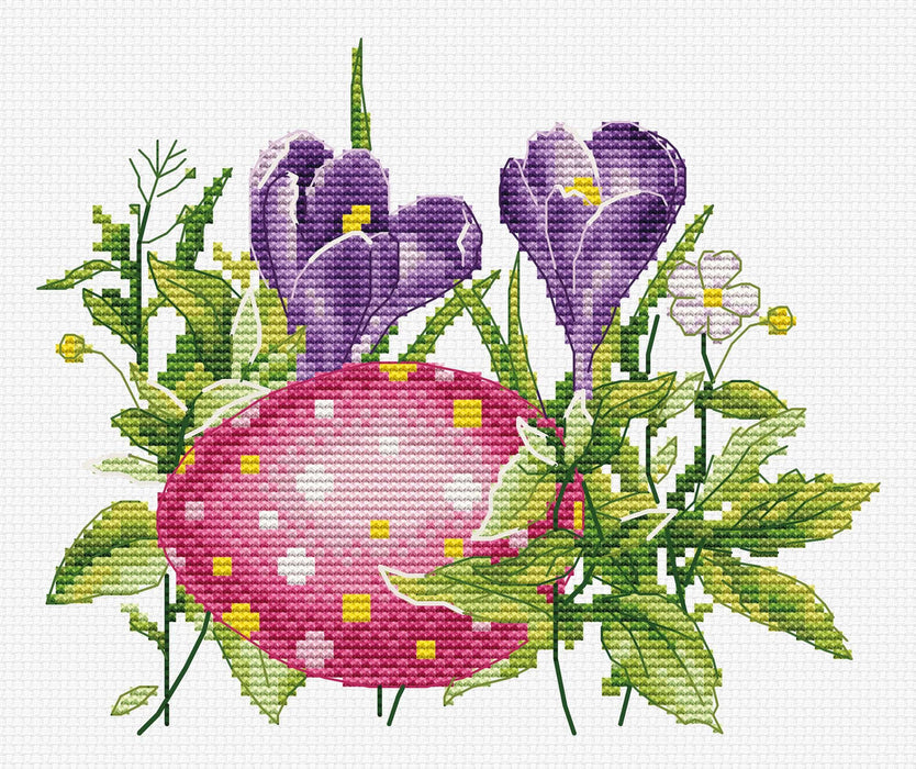 Easter Egg B1405L Counted Cross-Stitch Kit - Wizardi