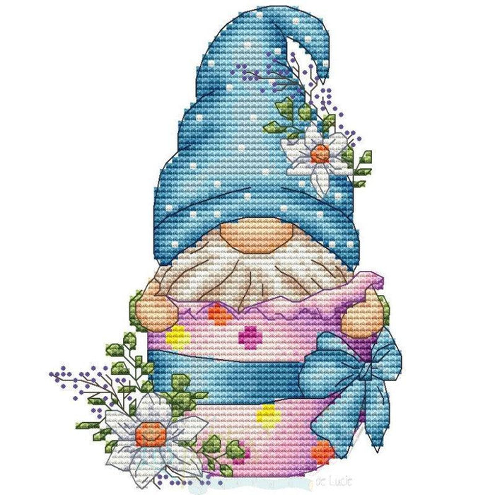 Easter Gnome - PDF Cross Stitch Pattern - Wizardi