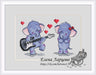Elephants in Love - PDF Cross Stitch Pattern - Wizardi