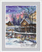 Evening Walk. Winter Village with Goose - PDF Cross Stitch Pattern - Wizardi