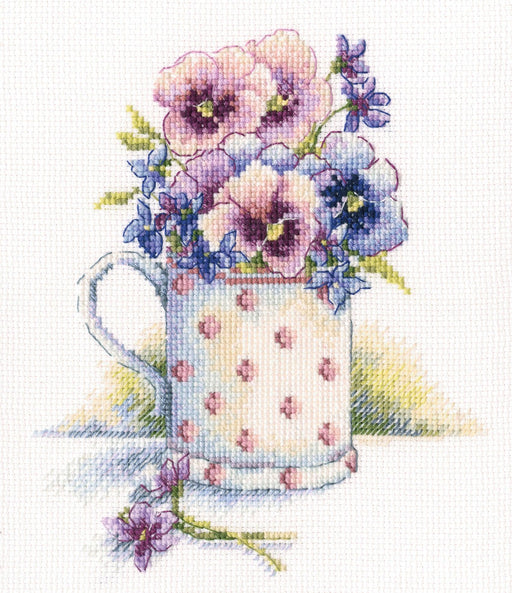 First violets M632 Counted Cross Stitch Kit - Wizardi