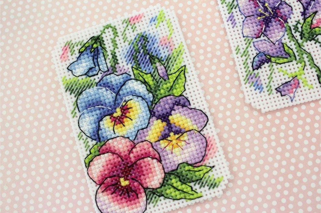 Flower Symphony P-491 / SR-491 Plastic Canvas Counted Cross Stitch Kit - Wizardi