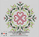 Flower Wreath - PDF Free Cross Stitch Pattern - Wizardi