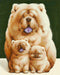 Fluffy Family WD187 14.9 x 18.9 inches Wizardi Diamond Painting Kit - Wizardi
