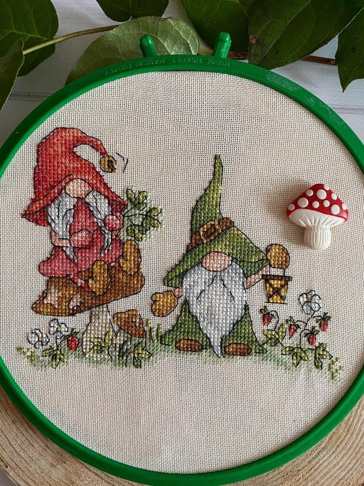 Forest Couple Dwarfs - PDF Cross Stitch Pattern - Wizardi