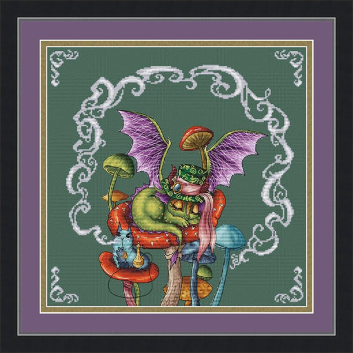 Forest Dragon in Wonderland - PDF Cross Stitch Pattern - Wizardi