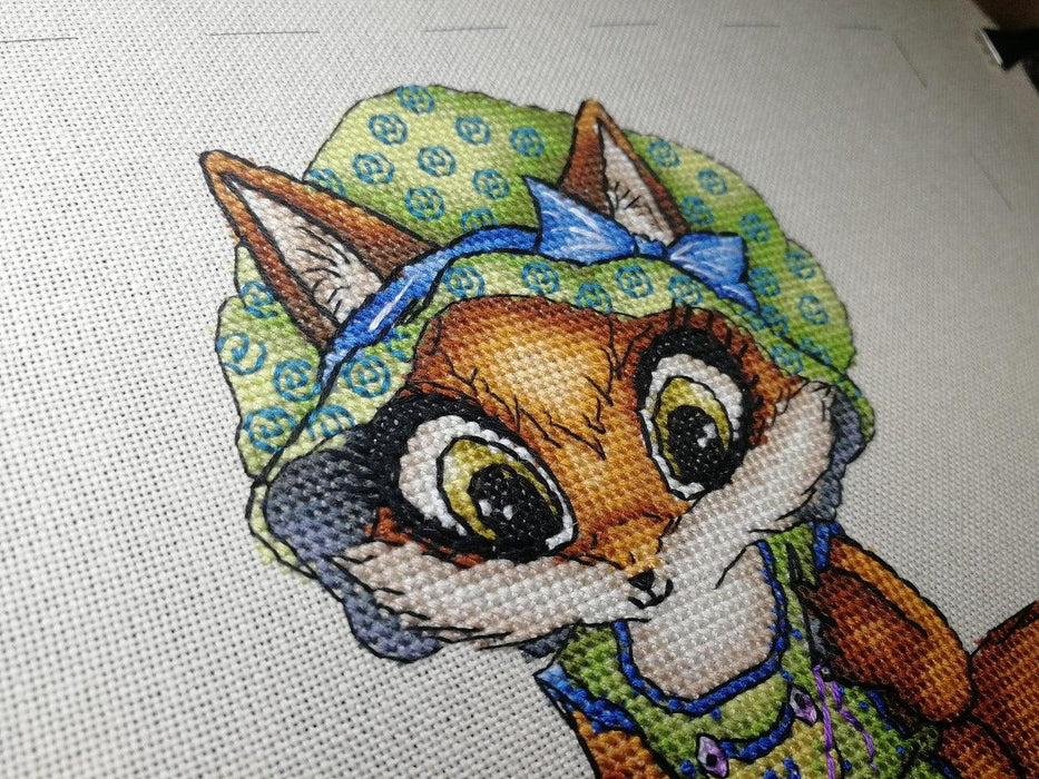Fox. Needlewoman - PDF Cross Stitch Pattern - Wizardi