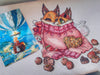 Foxes Cubs in Love - PDF Cross Stitch Pattern - Wizardi