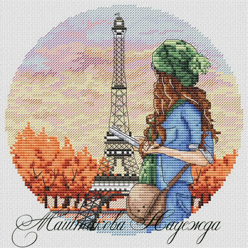 France. Dreams of Paris - PDF Cross Stitch Pattern - Wizardi