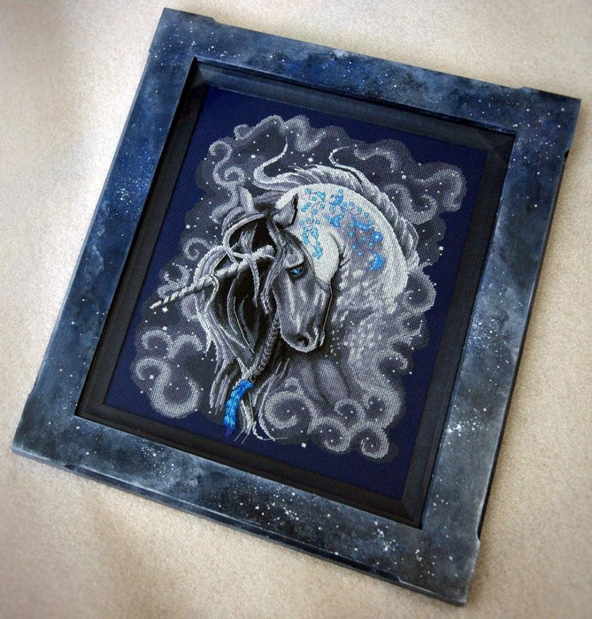 Frosty Unicorn - PDF Counted Cross Stitch Pattern - Wizardi