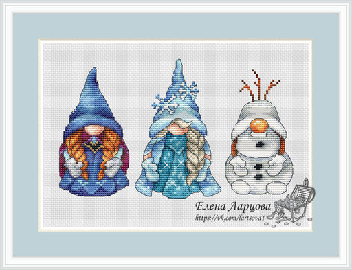 Frozen Heart Dwarfs - PDF Cross Stitch Pattern - Wizardi