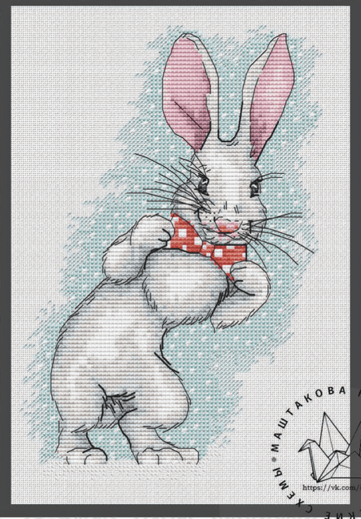 Funny Bunny - PDF Cross Stitch Pattern - Wizardi