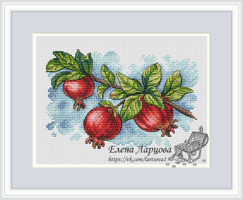 Garnet - PDF Cross Stitch Pattern - Wizardi