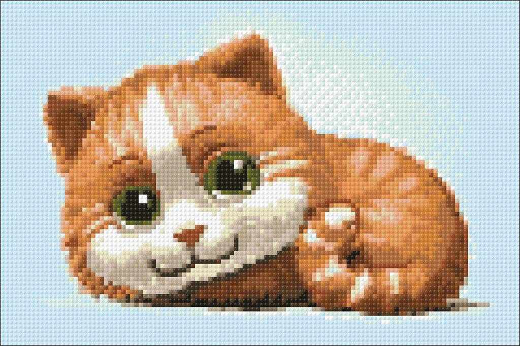Ginger Cat WD194 11.8 x 7.9 inches Wizardi Diamond Painting Kit - Wizardi