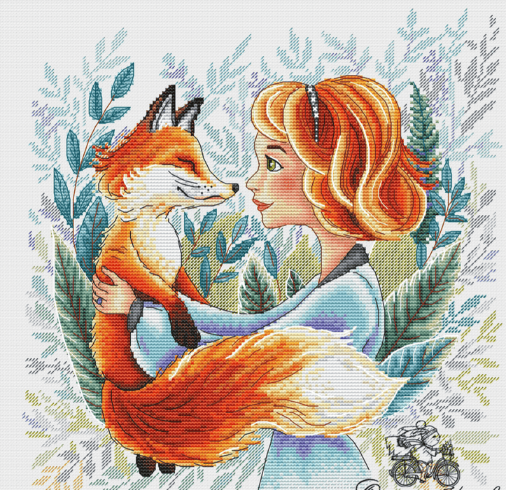 Ginger Fox - PDF Cross Stitch Pattern - Wizardi