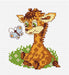 Giraffe B044L Counted Cross-Stitch Kit - Wizardi