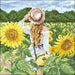 Girl in Sunflower Field CS2625 7.9 x 7.9 inches Crafting Spark Diamond Painting Kit - Wizardi
