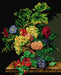 Gobelin canvas for halfstitch without yarn after Jean-Claude Rubellin - Still Life with Flowers - Wizardi