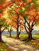 Gobelin canvas for halfstitch without yarn Autumn Trees 3267F - Wizardi