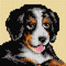 Gobelin canvas for halfstitch without yarn Bernese Mountain Dog 2721D - Wizardi