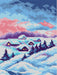Gobelin canvas for halfstitch without yarn Frosty land 2422F - Wizardi
