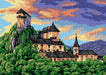 Gobelin canvas for halfstitch without yarn Orava Castle 2879R - Wizardi