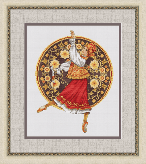 Gold Embroidery. Dancing - PDF Cross Stitch Pattern - Wizardi