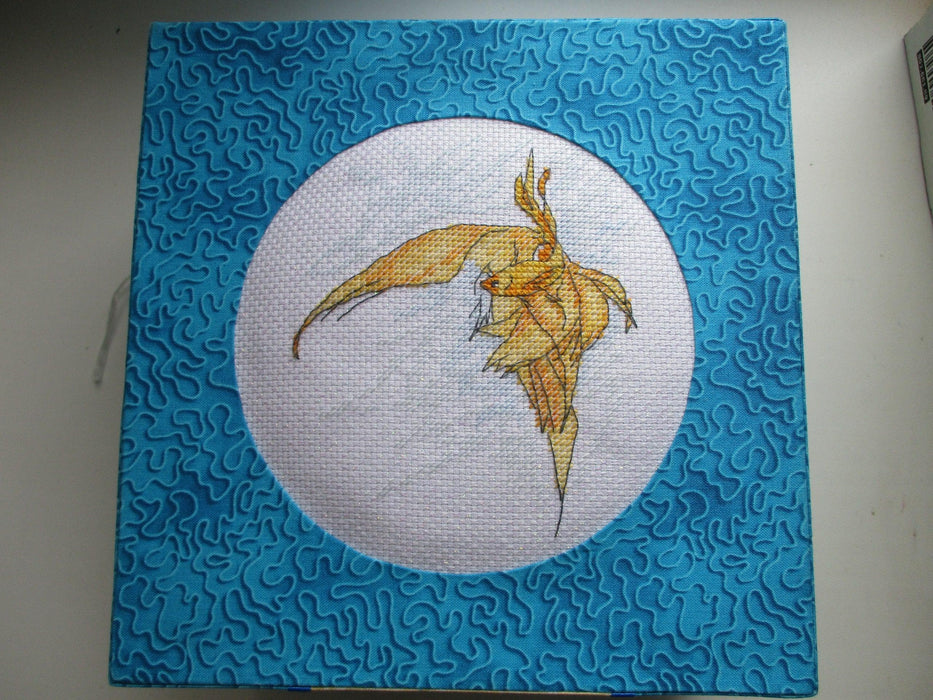 Golden Fish - PDF Free Cross Stitch Pattern - Wizardi