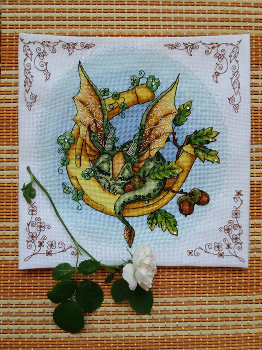 Good Luck Dragon - PDF Cross Stitch Pattern - Wizardi