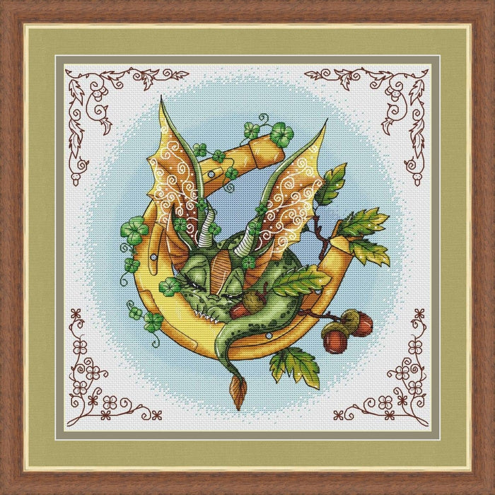 Good Luck Dragon - PDF Cross Stitch Pattern - Wizardi