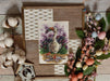 Goose with Violet Flowers - PDF Cross Stitch Pattern - Wizardi